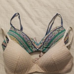 Set of 2 VS No-lined bras